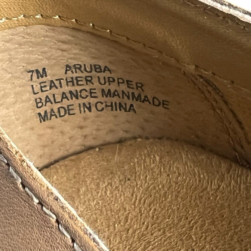 Array Aruba gladiator shoes. Leather uppers‎ beige Closed toe size 7 - Picture 8 of 9